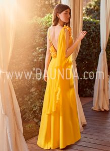 Vestido ajustado amarillo 2018 Baunda modelo 1874