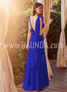 Vestido ajustado azulón 2018 Baunda modelo 1875
