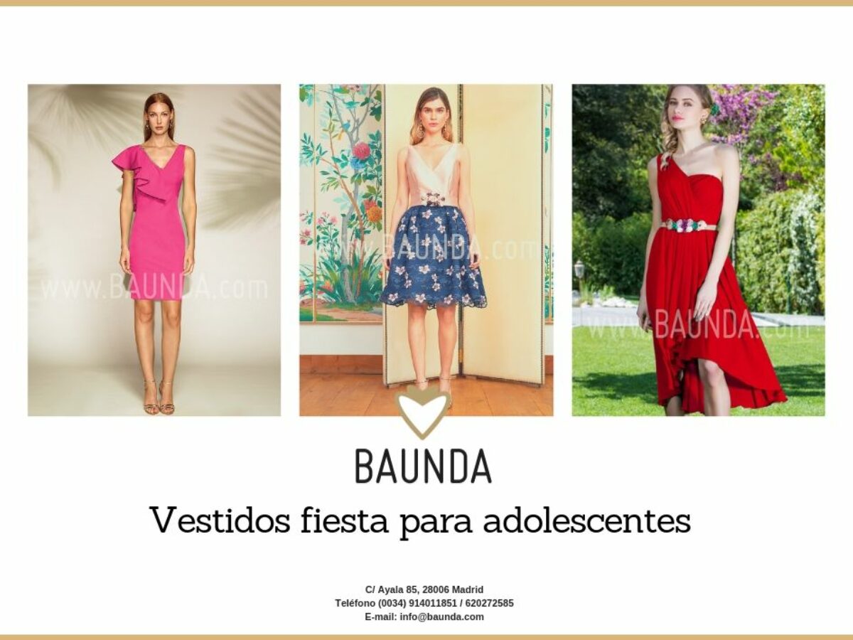 NOVEDAD: Vestidos fiesta cortos para adolescentes - Baunda